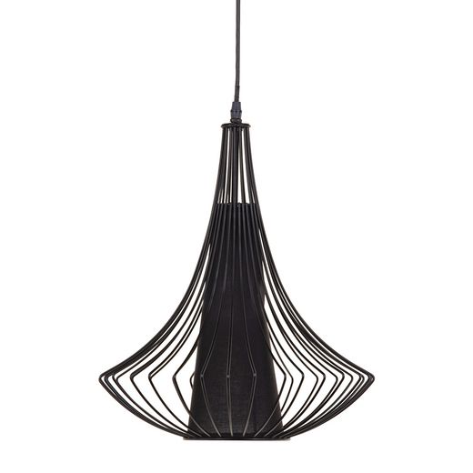 Black iron ceiling lamp, lighting, 30 x 30 x 45 cm