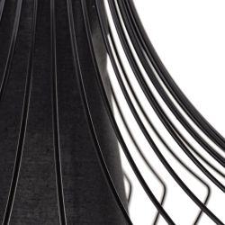 Black iron ceiling lamp, lighting, 30 x 30 x 45 cm