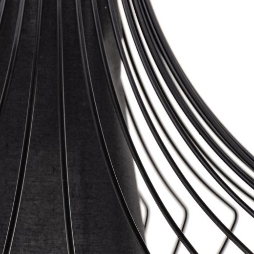 Black iron ceiling lamp, lighting, 30 x 30 x 45 cm