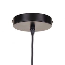 Black iron ceiling lamp, lighting, 30 x 30 x 45 cm
