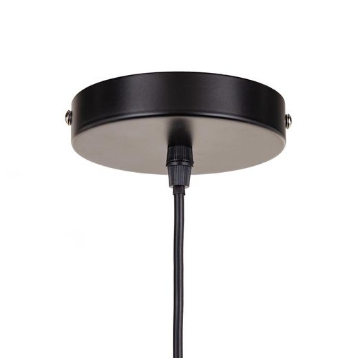 Black iron ceiling lamp, lighting, 30 x 30 x 45 cm