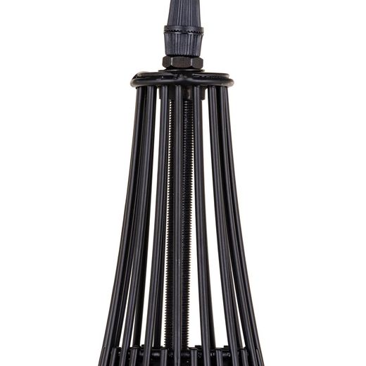 Black iron ceiling lamp, lighting, 30 x 30 x 45 cm
