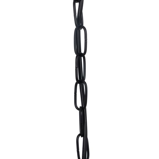 Schwarze Deckenleuchte aus Metall und Glas, 35 x 35 x 72 cm