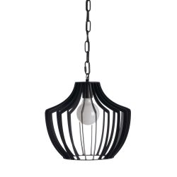 Black metal ceiling lamp, lighting, 35 x 35 x 31 cm