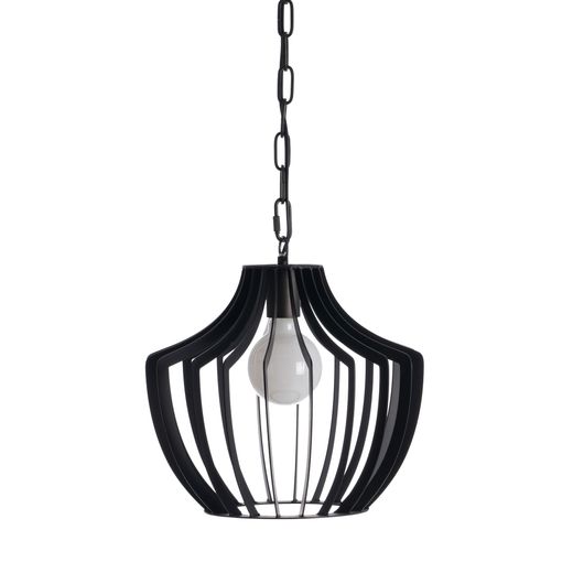 Black metal ceiling lamp, lighting, 35 x 35 x 31 cm