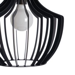 Black metal ceiling lamp, lighting, 35 x 35 x 31 cm