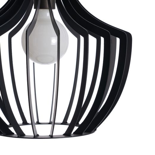 Black metal ceiling lamp, lighting, 35 x 35 x 31 cm