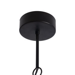 Black metal ceiling lamp, lighting, 35 x 35 x 31 cm