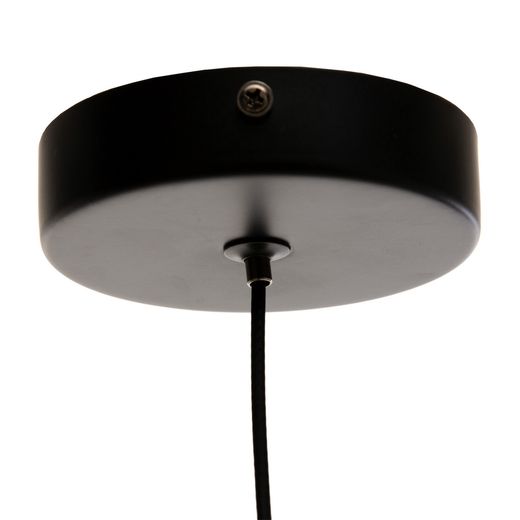 Black and gold metal and crystal ceiling lamp, 14 x 14 x 26 cm