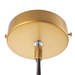 Gold crystal/metal ceiling lamp 22 x 22 x 120 cm