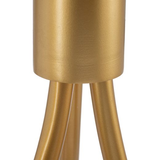 Gold crystal/metal ceiling lamp 22 x 22 x 120 cm