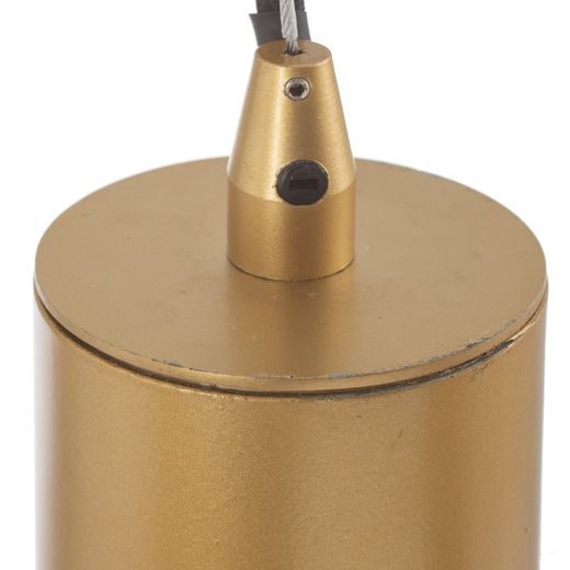Gold crystal/metal ceiling lamp 22 x 22 x 120 cm