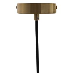 Gold wood-iron ceiling lamp 21 x 21 x 37 cm