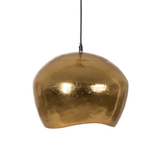 Goldfarbene Metall-Deckenleuchte, 31,50 x 31,50 x 26 cm