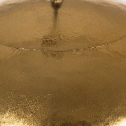 Goldfarbene Metall-Deckenleuchte, 31,50 x 31,50 x 26 cm