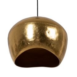 Goldfarbene Metall-Deckenleuchte, 31,50 x 31,50 x 26 cm
