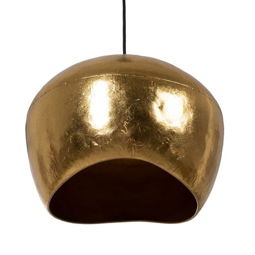 Goldfarbene Metall-Deckenleuchte, 31,50 x 31,50 x 26 cm