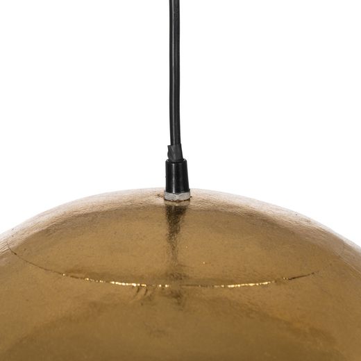Goldfarbene Metall-Deckenleuchte, 31,50 x 31,50 x 26 cm