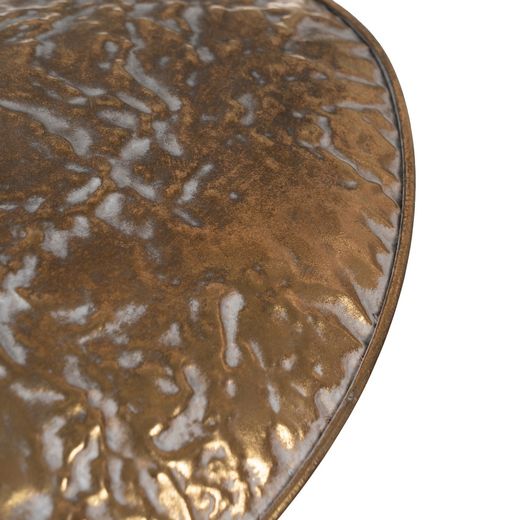 Goldfarbene Metall-Deckenleuchte, 51 x 43 x 16 cm