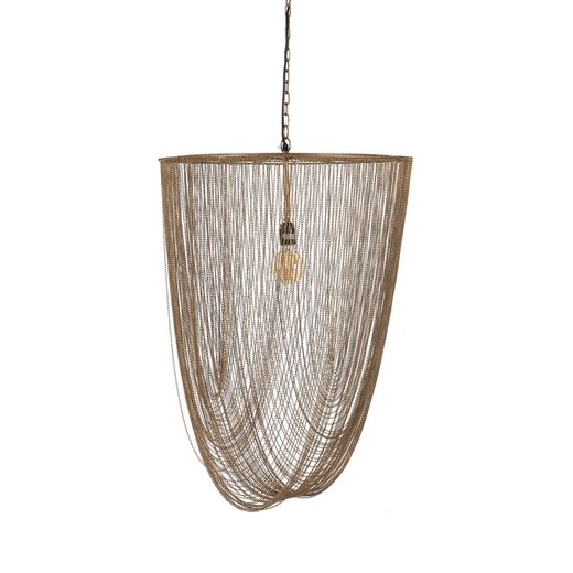 Gold metal ceiling lamp 60 x 60 x 80 cm