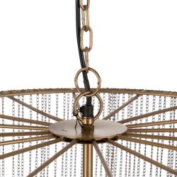 Gold metal ceiling lamp 60 x 60 x 80 cm
