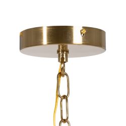Gold metal/crystal ceiling lamp 33 x 33 x 54 cm