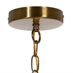 Gold metal/crystal ceiling lamp 35 x 35 x 72 cm