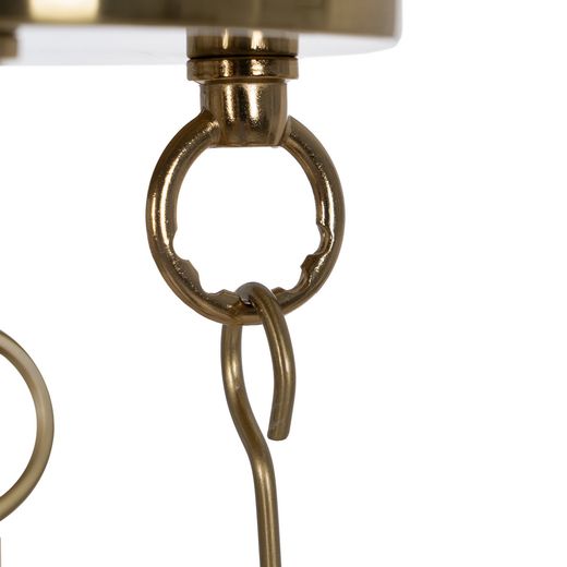 Gold metal/crystal ceiling lamp 35 x 35 x 72 cm