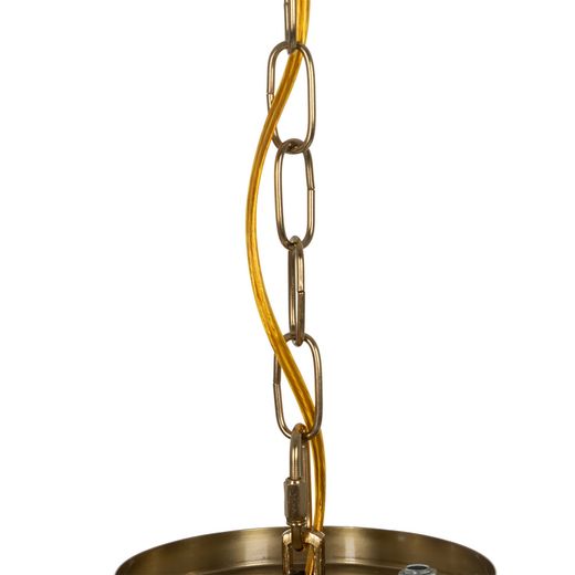 Gold metal/crystal ceiling lamp 35 x 35 x 72 cm