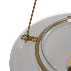 Gold metal/crystal ceiling lamp 35 x 35 x 72 cm