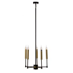 Gold and black metal ceiling lamp 40.50 x 43 x 33 cm