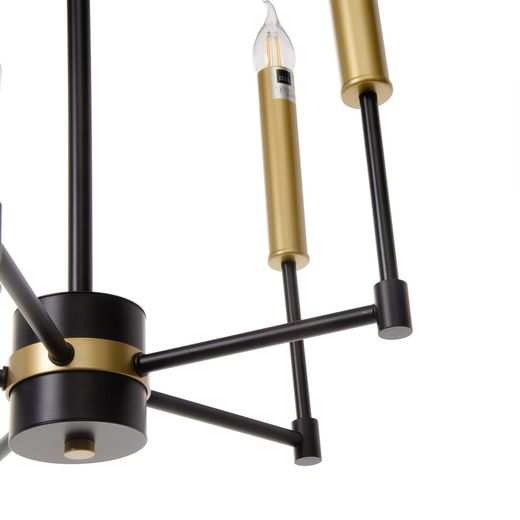 Gold and black metal ceiling lamp 40.50 x 43 x 33 cm