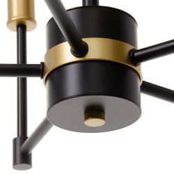 Gold and black metal ceiling lamp 40.50 x 43 x 33 cm