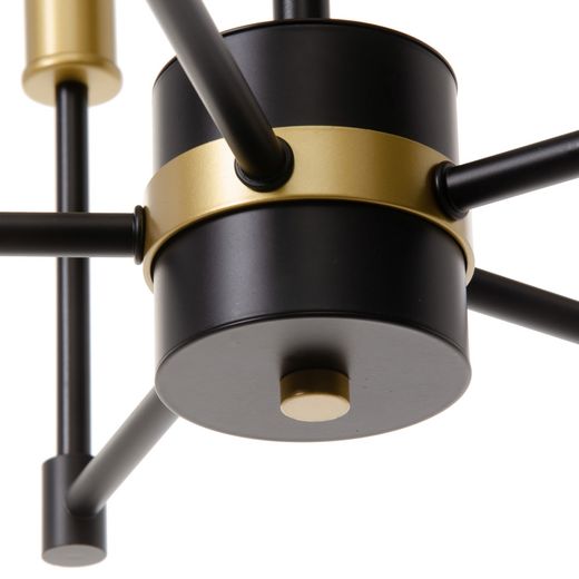 Gold and black metal ceiling lamp 40.50 x 43 x 33 cm