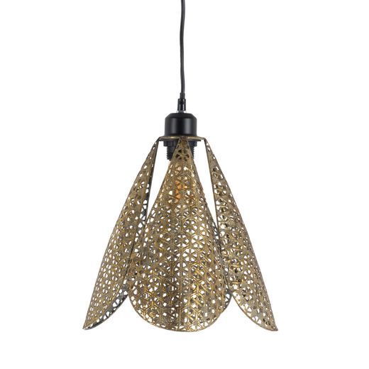 Gold and silver metal ceiling lamp 24 x 24 x 31.50 cm