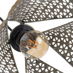 Gold and silver metal ceiling lamp 24 x 24 x 31.50 cm
