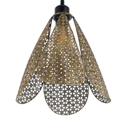Gold and silver metal ceiling lamp 24 x 24 x 31.50 cm