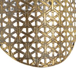 Gold and silver metal ceiling lamp 24 x 24 x 31.50 cm