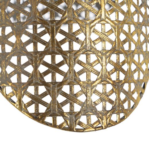Gold and silver metal ceiling lamp 24 x 24 x 31.50 cm