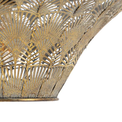 Gold and silver metal ceiling lamp 47.50 x 47.50 x 20.50 cm