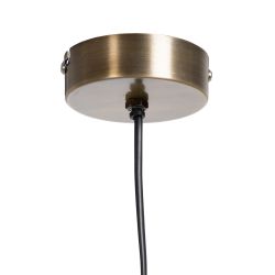 Old gold metal ceiling lamp 25 x 13 x 38 cm