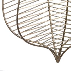 Old gold metal ceiling lamp 25 x 13 x 38 cm