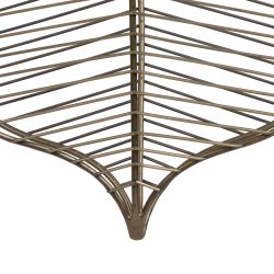 Old gold metal ceiling lamp 25 x 13 x 38 cm