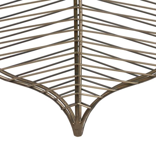 Old gold metal ceiling lamp 25 x 13 x 38 cm