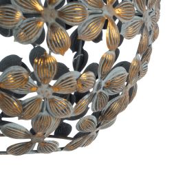 Old gold metal ceiling lamp 31 x 31 x 34 cm
