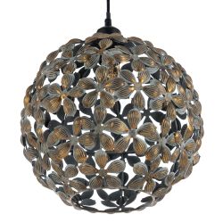Old gold metal ceiling lamp 31 x 31 x 34 cm