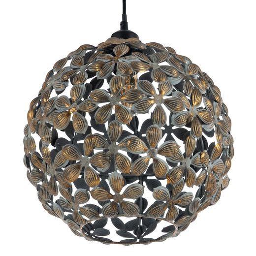 Old gold metal ceiling lamp 31 x 31 x 34 cm