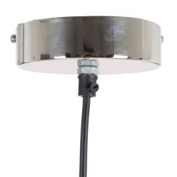 Silver aluminum ceiling lamp, decorative, 34 x 34 x 23 cm