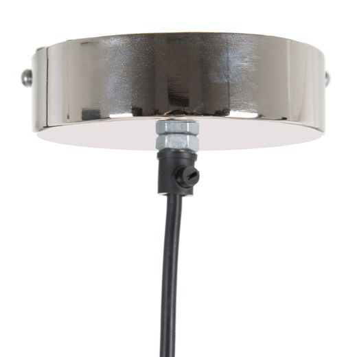 Silver aluminum ceiling lamp, decorative, 34 x 34 x 23 cm