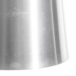 Matte silver aluminum ceiling lamp 29 x 29 x 39 cm